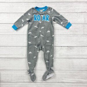 Carter’s Baby Fleece Footed Pajamas Dinosaur ROAR Zip Up Sleeper 18 Months